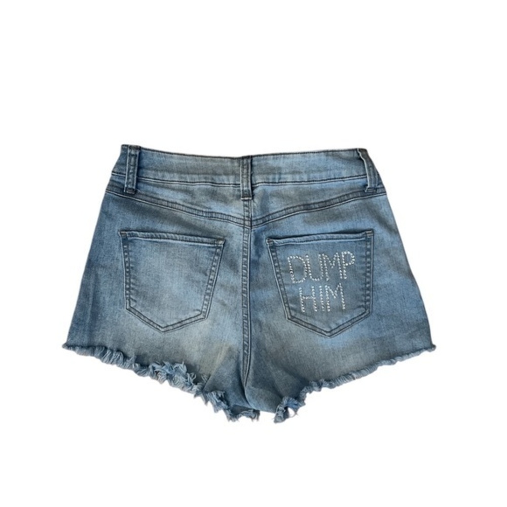Bedazzled Dump Him Shorts